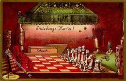 Schach Künstlerkarte I-II - Echecs