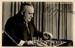 Schach Meister Bogoljubow Mit Original Unterschrift I-II - Chess