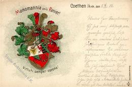 Studentika Coethen (o-1311) Markomannia Sei's Panier 1906 I-II - Altri & Non Classificati