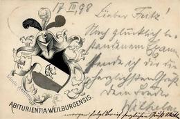 Studentika WEILBURG - 1898 I - Altri & Non Classificati