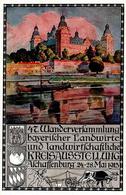 Philatelie 47 Wanderversammlung Bayerischer Landwirte 1913  Aschaffenburg (8750) 1913 Stpl. Zweikreis Reservestempel Typ - Otros & Sin Clasificación