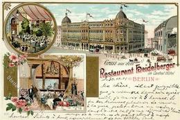 Berlin (1000) Gasthaus Heidelberger Central-Hotel Postkutsche 1901 I-II - Kamerun