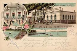 Gatow (1000) Gasthaus Zur Linde Albert Krause  1899 I-II - Kamerun