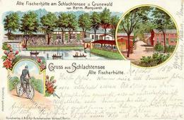Grunewald (1000) Gasthaus Alte Fischerhütte  1897 II (Stauchung) - Kamerun