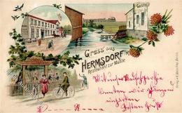 Hermsdorf (1000) Gasthaus Zur Mühle Eisenbahn Emilie Wostrack  1899 I-II Chemin De Fer - Cameroon