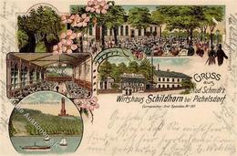 Pichelsdorf (1000) Gasthaus Schildhorn R. Schmidt Wilhelmsturm  Lithographie 1901 I-II - Cameroon