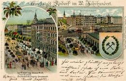 Rixdorf (1000) Bergstrasse Kriegerdenkmal Bahnhof Eisenbahn Straßenbahn 1902 I-II Chemin De Fer - Kamerun