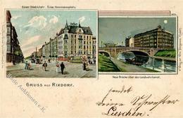 Rixdorf (1000) Kaiser Friedrichstraße Hermannplatz Straßenbahn Landwehrkanal  1900 I-II - Cameroun