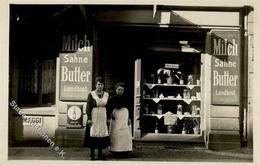 Berlin Friedrichshain (1000) Caprivistr. 16 (jetzt Danneckerstr.) Milchhandlung Marie Kaiser, Emailschilder Foto-Karte I - Kamerun