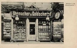 Berlin Friedrichshain (1000) Uhrmacherhandlung Goldschmiede Berhard Barth Warschauer Straße 1 Foto AK I-II - Cameroon