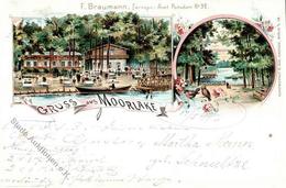 Gem. Glienicke/Nordbahn (O1199) Gasthaus Moorlake F. Braumann Lithographie 1899 I-II (Ecken Abgestoßen) - Cameroon