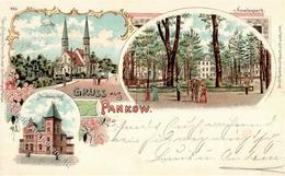 Pankow (O1100) Kirche Amalienpark Nordbahnhof  Lithographie 1899 I-II - Cameroon