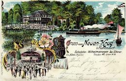 Rahnsdorf (O1166) Gasthaus Neuer Krug W. Müller  Lithographie 1905 I-II (Ecken Abgestoßen) - Cameroon