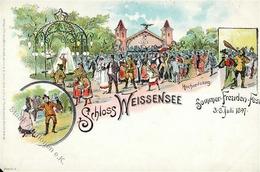 Weißensee (O1120) Sommerfreudenfest 3.-9.7.1897  II- (Fehlstellen, Ecken Abgestossen) - Cameroon
