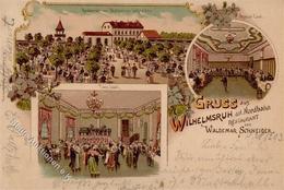 Wilhelmsruh (O1106) Gasthaus Waldemar Schneider  Lithographie 1903 I-II - Cameroon