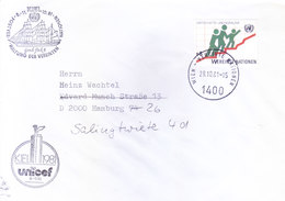 UNITED NATIONS, GENEVA : FIRST DAY COVER : 28-10-1981 : UNICEF KIEL 1981 : WITH SPECIAL CANCELLATION - Storia Postale