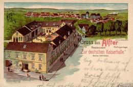 Alfter (5305) Gasthaus Zur Deutschen Kaiserhalle Lithographie I - Kamerun