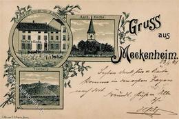 Meckenheim (5309) Gasthaus Zur Glocke Kath. Kirche 1898 II- (beschnitten) - Kamerun