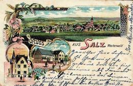 Salz (5431) Cafe Und Handlung Mathbörg  Lithographie 1909 II (Stauchung) - Kamerun