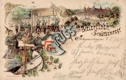 Johannisberg (5469) Gruss Vom Bielefelder Schützenfest  Lithographie 1897 II (Stauchung) Montagnes - Kamerun