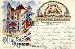 Barmen (5600) Hotel Reichshof Lithographie 1899 I-II - Kamerun