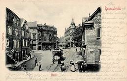 Remscheid (5630) Marktszene Straßenbahn Cafe 1900 I-II - Kamerun