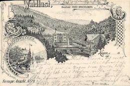 Hagen (5800) Gasthaus Hotel  Waldlust Hugo Brackelsberg Vorläufer  Lithographie 1894 II- (beschnitten) - Kamerun
