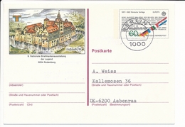 60 Pf. Solo Abroad / Najubria '83 CEPT Europa / 18 May 1983 Berlin 11 To Denmark - Cartes Postales Privées - Oblitérées