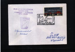 Polen / Poland / Polska 1974 Polish Spitzbergen Expedition Interesting Signed Cover - Expéditions Arctiques