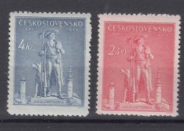 Czechoslovakia 1945 Mi#478-479 Mint Never Hinged - Nuevos