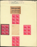 S/[+] Malaya (Federated States) - Lot No.646 - Timbres-taxe