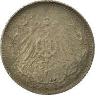 Monnaie, GERMANY - EMPIRE, 1/2 Mark, 1914, TTB, Argent, KM:17 - 1/2 Mark