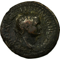 Monnaie, Domitien, As, Roma, TB, Cuivre - Les Flaviens (69 à 96)