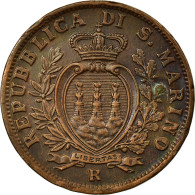 Monnaie, San Marino, 10 Centesimi, 1935, Rome, SUP+, Bronze, KM:13 - San Marino