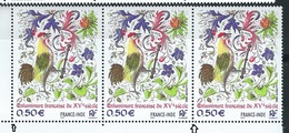 [30] Variété : N° 3629 France-Inde Timbre Plus Grand + Normal + Plus Petit Se Tenant ** - Unused Stamps