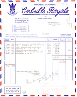 Factuur Facture - Parfumerie Corbeille Royale - Bruxelles 1967 - Profumeria & Drogheria