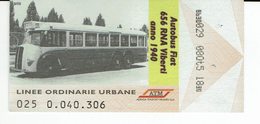 Italy Roma Bus Ticket Pass One Trip, Autobus Transport Public - Europa