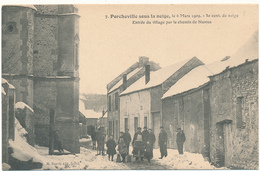 PORCHEVILLE - Sous La Neige En 1909 - Porcheville