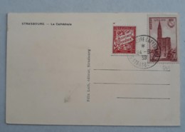 N° 443 Cathédrale De Strasbourg  -  Cachet 500 Ans De La Flèche - 1930-1939