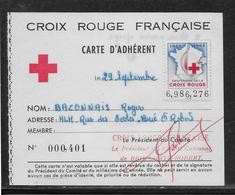 Thème Croix Rouge - Vignettes Sur Carte - Rotes Kreuz