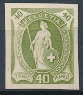 Stehende Helvetia - Pariser Neudruck - Unused Stamps