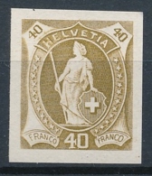 Stehende Helvetia - Pariser Neudruck - Unused Stamps