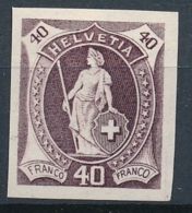 Stehende Helvetia - Pariser Neudruck - Unused Stamps