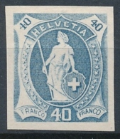 Stehende Helvetia - Pariser Neudruck - Unused Stamps