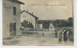 VINCEY - La Gare Et La Route De Portieux - Vincey