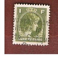 LUSSEMBURGO (LUXEMBOURG)   -   SG  449    -   1944 GRAND DUCHESS  CHARLOTTE  1 F    -   USED - 1944 Charlotte Right-hand Side