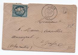 1873 - ENVELOPPE Avec BOITE RURALE E (NON IDENTIFIEE) & GC 4125 De VENCE (ALPES MARITIMES) - 1849-1876: Classic Period