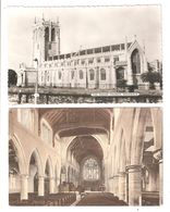 TWO CARDS OF ROCHDALE CHURCH INTERIOR & EXTERIOR BOTH USED WIT STAMPS - Sonstige & Ohne Zuordnung