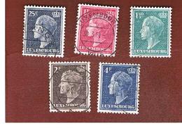 LUSSEMBURGO (LUXEMBOURG)   -   SG  515.522   -   1948  GRAND DUCHESS CHARLOTTE  -   USED - 1948-58 Charlotte Linksprofil