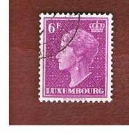 LUSSEMBURGO (LUXEMBOURG)   -   SG  523   -   1949  GRAND DUCHESS CHARLOTTE 6 F -   USED - 1948-58 Charlotte Linkerkant